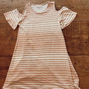 Pink striped dress